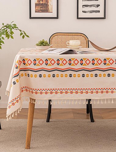  böhmische Tischdecke mit Fransen