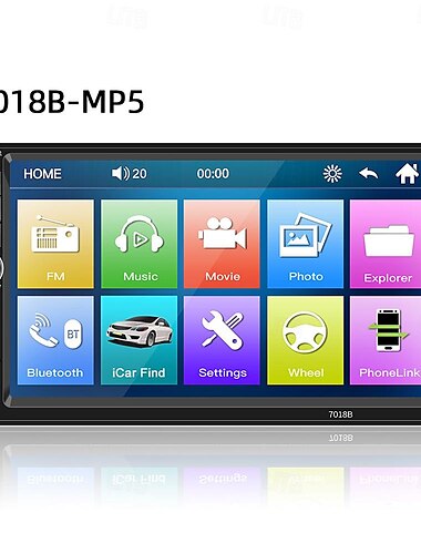  Fyautoper Autoradio Doppel-DIN-Autoradio 7 Zoll MP5-Player Touchscreen FM-Radio Audioempfänger Multimedia-Player 7010b Dropshipping