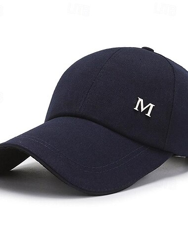  Herre Baseballcaps Solhatt Trucker Hat Svart Rød polyester Mote Fritid Gate Daglig Bokstaver Justerbare Solkrem Pustende