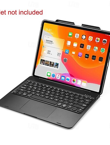  funda para tableta con teclado para ipad pro12.9 (2018/2020) teclado bluetooth para tableta teclado bluetooth extraíble con panel táctil teclado retroiluminado colorido