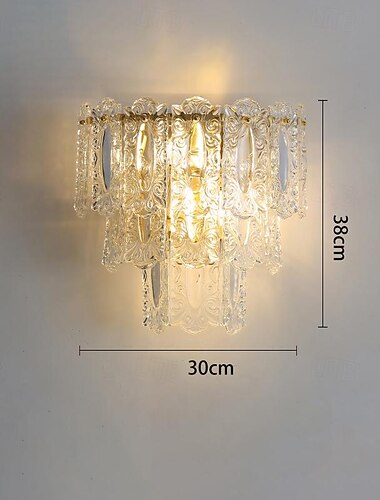  Křišťál Vevnitř Moderní Nordický styl Vnitřní nástěnná svítidla Obývací pokoj Ložnice železo nástěnné svítidlo 110-120V 220-240V