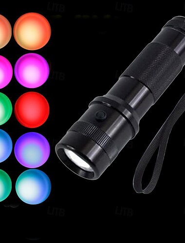  LED-Taschenlampe Notfall-Taschenlampe 10 Farben für Outdoor-Camping