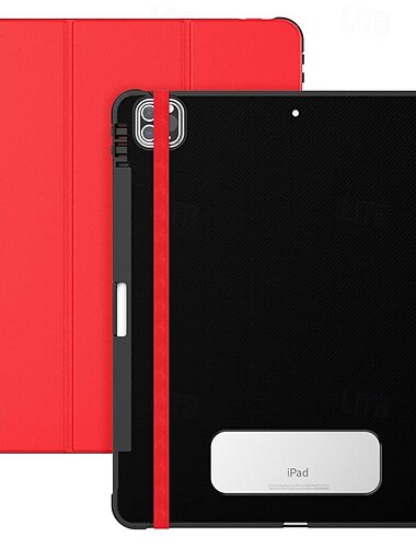  Tablette Hüllenabdeckung Für Apple ipad 9th 8th 7th Generation 10.2 inch iPad Pro 12.9'' 5th iPad Air 3 Tragbar Bleistifthalter Trifold-Ständer TPU PU-Leder
