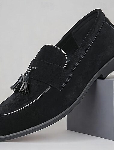  Herren Loafer & Slip On Komfort-Müßiggänger Penny Loafers Kunstleder Komfortabel Rutschfest Halbschuhe Schwarz Kaffee
