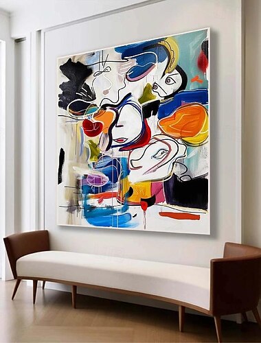  straatkunst olieverf handgeschilderde firgure getextureerde canvas kunst moderne kunst schilderij handgemaakte ukiyo-e schilderij moderne kunstwerken voor woonkamer muur decor