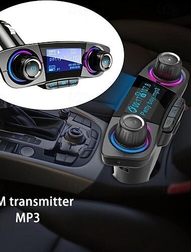  1ks mp3 přehrávač do auta se slotem na kartu aux bezdrátový přijímač multifunkční usb hudební přehrávač do auta nabíječka telefonu handsfree bezdrátový vysílač fm do auta příslušenství k telefonu