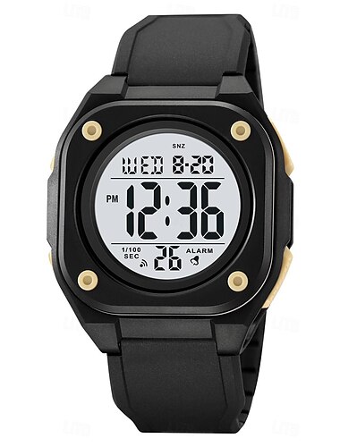  SKMEI Herren Digitaluhr Sport Modisch Lässige Uhr Armbanduhr leuchtend Stopuhr Wecker Countdown TPU Beobachten