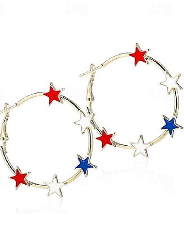  Nativo americano Pendientes Adulto Mujer Cosplay Carnaval Fiesta / Noche Casual Diario Día de la Independencia 4 de julio Disfraz de carnaval fácil