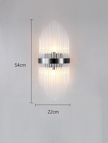  Kristall Innen Modern Nordischer Stil Wandlampen Innenwandleuchten Wohnzimmer Schlafzimmer Stahl Wandleuchte 110-120V 220-240V