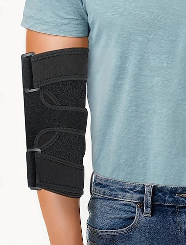  1-teilige Ellenbogenbandage, bequeme nächtliche Ellenbogen-Schlafunterstützung, Ellenbogenschiene, verstellbarer Stabilisator für Kubitaltunnelsyndrom, Sehnenentzündung, Ulnarnerv, Tennis, passend für