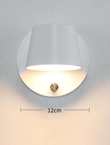  LED-Innenwandleuchten, Nachttisch-Leselicht mit Nachtlichtversion und unabhängigem Schalter, 350 ° drehbar, RV-Waschtisch-Wandleuchte aus Metall, Wohnzimmer, Schlafzimmer, 110-240 V