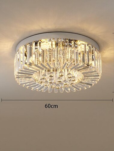  πολυέλαιος led 50/60cm λαμπτήρας κεφαλής 6/8 δεν περιλαμβάνεται επιμεταλλωμένο φινίρισμα κρυστάλλινο μέταλλο μοντέρνο μοντέρνο στυλ κρεβατοκάμαρας τραπεζαρία μίνι μενταγιόν 110-240v