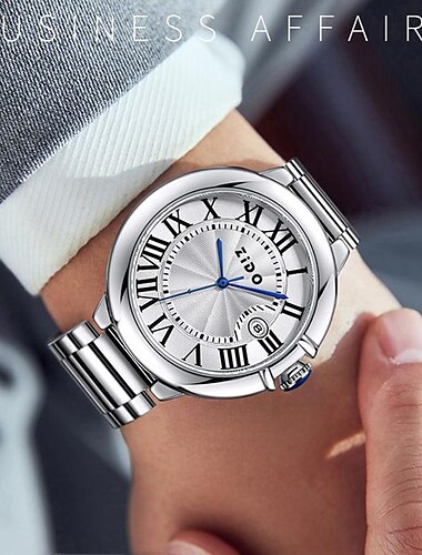  新しい1個のファッションメンズ腕時計軽量高級百トレンドクォーツウォッチスチールベルトメンズスポーツウォッチ