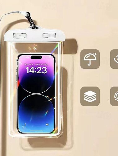  Wasserdichte Handytasche mit Touchscreen, selbstdichtend und versiegelnd, zum Schwimmen, Tauchen, Schießen, Driften, transparente wasserdichte Handyhülle