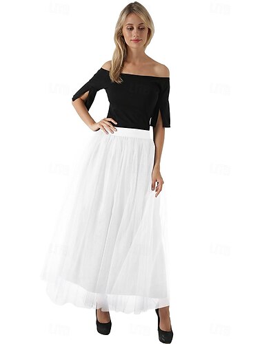  Retro Vintage 1950er Reifrock Krinoline Tutu Unterrock Damen Maskerade Alltagstauglich Junggesellinnenabschiedsparty Erwachsene Rock