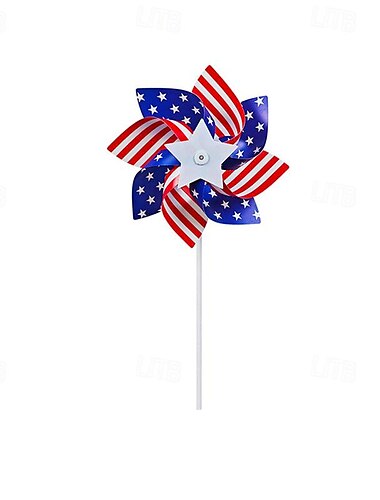  20 Stück patriotische Windräder mit amerikanischer Flagge, Dekorationen zum 4. Juli, rote, weiße und blaue Windmühlen, Partygeschenke zum 4. Juli für Kinder und Erwachsene, Unabhängigkeitstag,