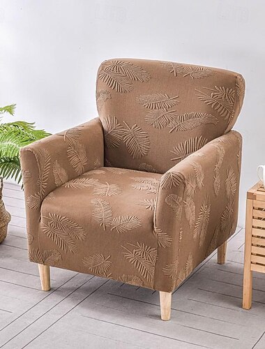  Sesselbezug, Sesselbezug, T-förmiger Jacquard-Sesselbezug für Wohnzimmer, Schlafzimmer, Büro, elastische Einzelsofabezüge, Home-Bar-Theke