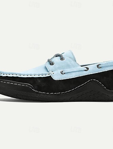  lässige Bootsschuhe aus orangefarbenem und marineblauem Leder für Herren mit Schnürung und handgenähten Details – bequem und stilvoll für draußen und den Alltag