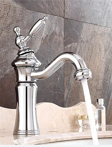  Robinet lavabo - Jet pluie Plaqué Set de centre Mitigeur un trouBath Taps