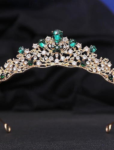  Diademi della corona Cerchietti Accessori per capelli Strass Lega Matrimonio cocktail Elegante Lusso Con Con diamantini Dettagli con cristalli Copricapo Copricapo