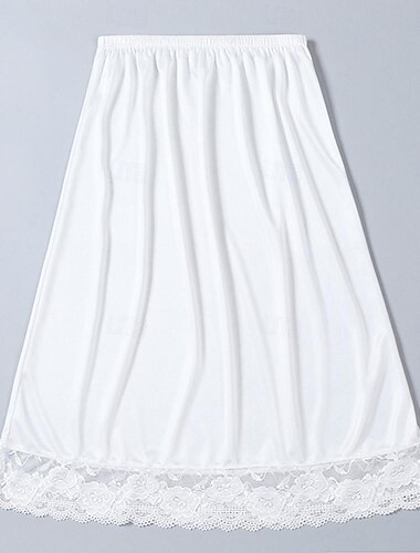  Retro Vintage 1950er Unterrock Halbunterrock Satinrock Prinzessin 23,6'' / 60 cm Damen Halloween Karneval Maskerade Party / Abend Junggesellinnenabschiedsparty Erwachsene Röcke