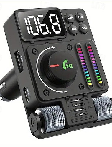  Автомобильный mp3-плеер, USB-накопитель, без потерь, Hi-Fi, эквалайзер с высокими басами, музыкальный автомобильный Bluetooth, FM-передатчик