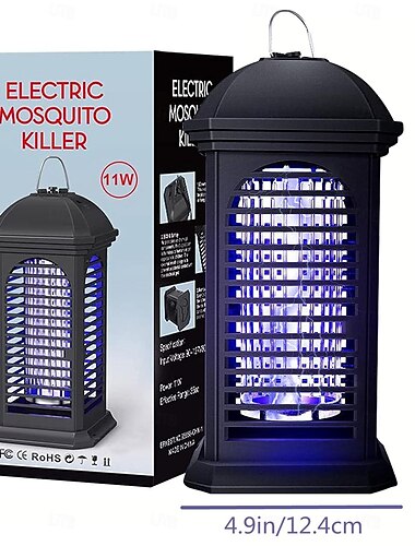  Elektrischer Mückenvernichter, Insektenvernichter für drinnen und draußen, Elektroschock-Mückenlampe, photokatalytischer Mückenvernichter für den Haushalt, UV-Mückenfallenlampe für draußen
