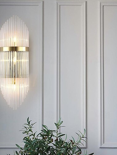  Kristály Otthoni Modern Skandináv stílus Fali lámpák Beltéri fali lámpák Nappali szoba Hálószoba Acél falikar 110-120 V 220-240 V