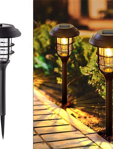  Outdoor solar led pathway lichter wasserdicht rasen lichter straße garten laterne solar power terrasse landschaft dekoration beleuchtung 1 stück