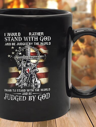  självständighetsdagen mugg - patriotisk 4 juli kaffekopp amerikansk röd vit blå usa flagga design perfekt för att fira amerikansk