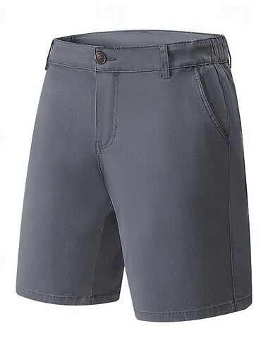  Herre Shorts Chino Shorts Bermudashorts Arbeidshorts Knapper Elastisk midje Rett ben عادي Komfort Myk Knelengde utendørs Avslappet Daglig Mote Gatemote Svart Rød Mikroelastisk