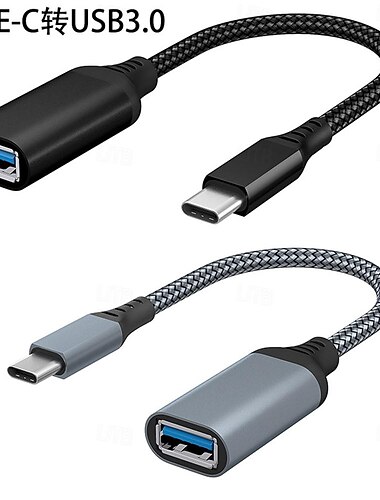  Кабель для передачи данных otg type-c на USB3.0, кабель для передачи данных, удлинитель преобразователя для мобильного планшетного компьютера, автомобиля