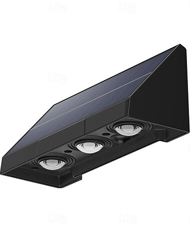 LED Außenwandleuchte Solarlampen Modernes, minimalistisches Treppenlicht, wasserdicht, Innenhof-Decklicht, Garten-Außenwand, Außendekor, Solar-Zaunlampe, Gartenhofbeleuchtung, 1 Stück