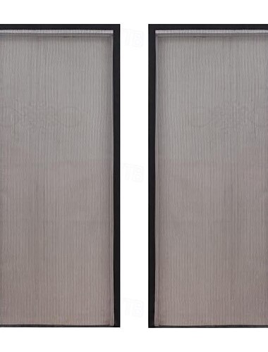  Porta Schermata Magnetica Porta Schermata in Rete Stretto Tenda in Rete Durevole Reversibile Apertura Lato Destro Sinistro Porta Schermata Ritraibile Chiusura Magnetica per Patio Camera da Letto