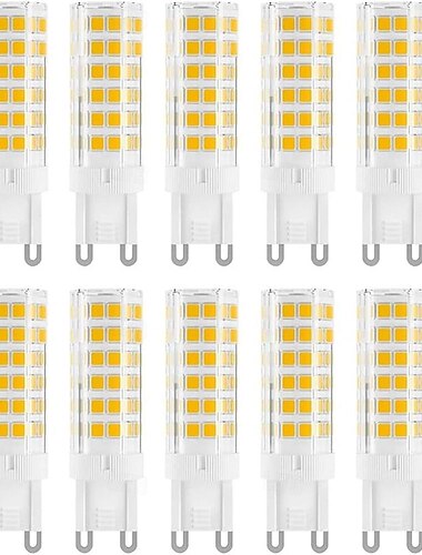  g9 led-lampa 7w 230v g9 halogenlampa 60w motsvarande 650lm ej dimbara g9-lampor för hembelysning 10st
