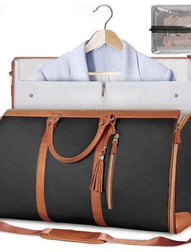  Faltbare Reisetasche mit extra großem Fassungsvermögen – multifunktionaler Organizer, Handgepäck aus PU mit geräumigem Stauraum