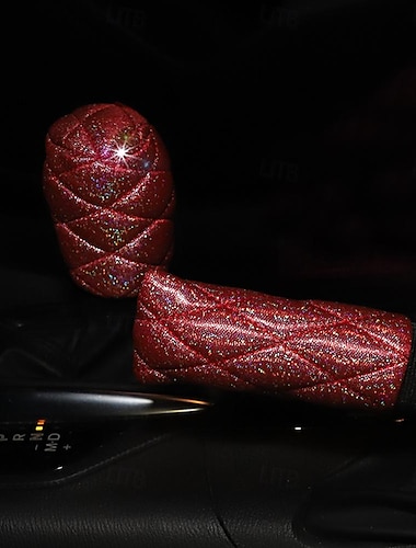  fyautoper flash gold gewatteerde diamantachtige handremset versnellingsset tweedelige handgreepset met ronde kop