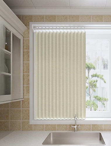  ظلال النوافذ العمودية نسيج شريحة مقاوم للماء معزول حراريًا لتوفير الطاقة وحماية من الأشعة فوق البنفسجية ديكور ستائر النوافذ العمودية