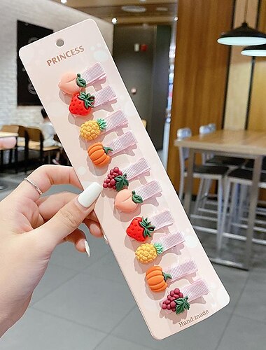  10 Stück kinderkleidung Mädchen Haarzubehör Party Halloween Blumen 13# Ball Tier 10-teiliges Set 10# Traubenkürbis 10-teiliges Set