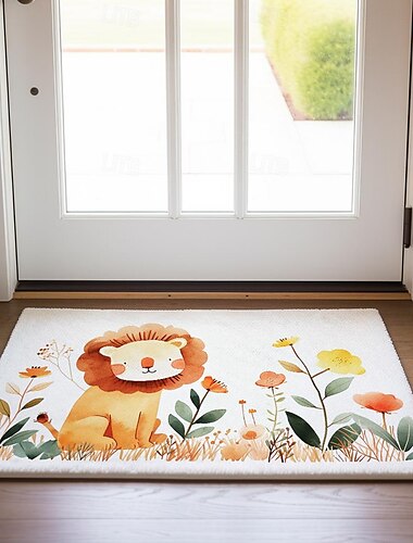  Cozy Animals Doormat Kitchen Mat Floor Mat Non-Slip Area Rug Oil Proof Rug Indoor Outdoor Mat Bedroom Decor Bathroom Mat Entrance Rug