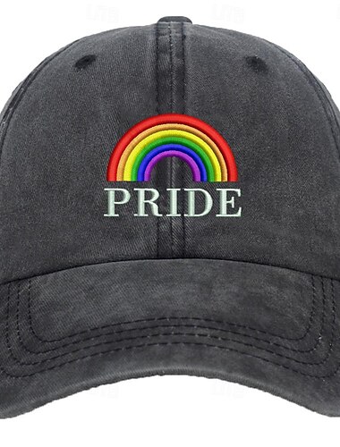  LGBTQ Arco iris Sombreros Adulto Hombre Mujer Homosexuales lesbiana Desfile del orgullo Mes del Orgullo Mascarada Disfraz de carnaval fácil