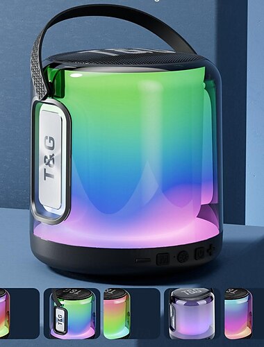  T&G TG376 Bluetooth-динамик Bluetooth Светодиодная лампа Мини Стереозвук Динамик Назначение ПК Ноутбук Мобильный телефон