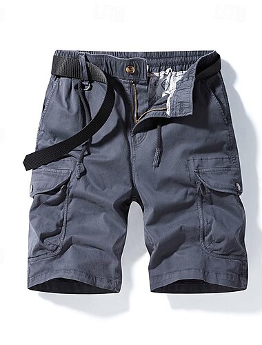  Bărbați Pantaloni scurti tactici Pantaloni Scurți Cargo Pantaloni Scurți Σορτς πεζοπορίας Nasturi Talie elastică Multi Buzunare Simplu Purtabil Scurt În aer liber Zilnic Camping și drumeții Mod