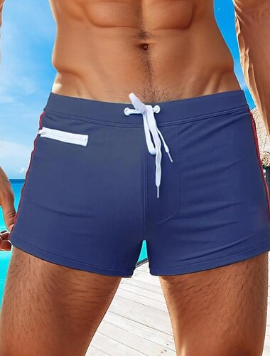  Herren Boardshorts Badeshorts Badehose Schwimmshorts Bademode Patchwork Kordelzug Elastische Taille Farbblock Komfort Schnelltrocknend Kurz Festtage Strand Wochenende Modisch Brautkleider schlicht