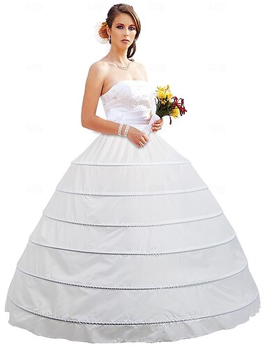  Classique Lolita Rococo Baroque Longueur cheville Jupe à cerceaux Sous jupe Crinoline Déguisements et accessoires Princesse Mariée Femmes Royal Halloween Carnaval Mariage Soirée Bal de promo Adultes