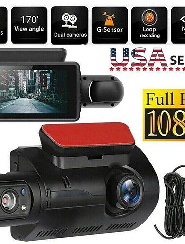  A68 1080p Nieuw ontwerp / HD / 360 ° bewaking Auto DVR 150 graden Wijde hoek 3 inch(es) IPS Dash Cam met Nacht Zicht / G-Sensor / Bewegingsdetectie 4 infrarood LED's Autorecorder