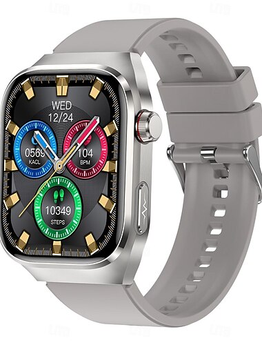  TK16 Slimme horloge 2.04 inch(es) Smart horloge Bluetooth Stappenteller Gespreksherinnering Activiteitentracker Compatibel met: Android iOS Uniseks Lange stand-by Handsfree bellen Waterbestendig IP 67