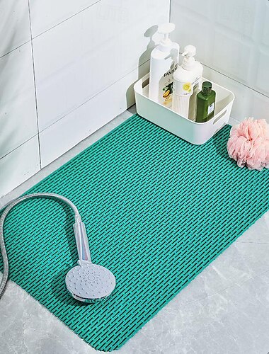  douchematten met afvoergat - antislip badmat voor de badkamer, schimmelwerend, sneldrogend, comfortabel en veilig voor kinderen en ouderen