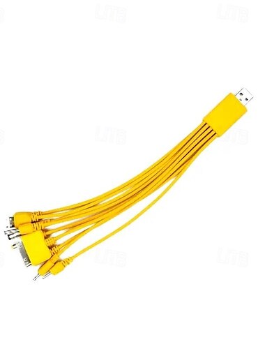  kabel do transmisji danych, kabel USB10 do telefonu komórkowego i 1 lampa kempingowa, skarb do ładowania, kabel do ładowania „dziesięć w jednym”.
