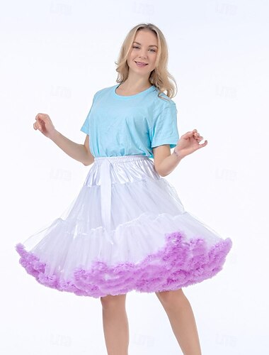  Retro Vintage 1950er Reifrock Krinoline Tutu Unterrock Prinzessin Damen Halloween Karneval Maskerade Party / Abend Junggesellinnenabschiedsparty Erwachsene Röcke